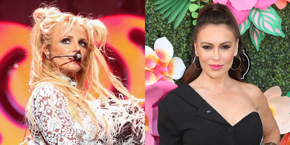 Britney Spears facing intense media scrutiny, often cited as a victim of celebrity bullying and public shaming.